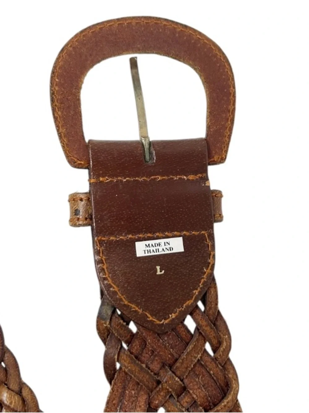 Leather Woven Waist Belt